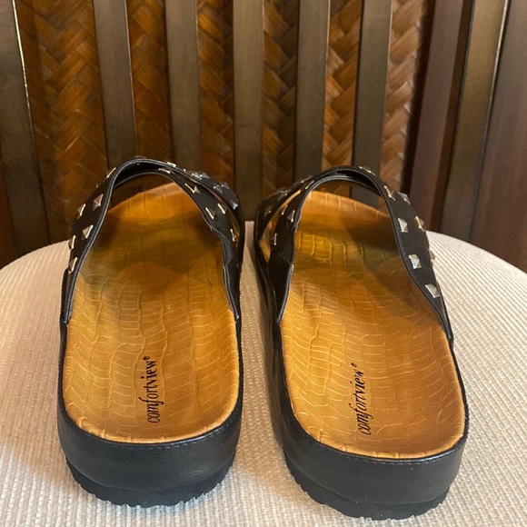COMFORTVIEW - Gia Studded Sandal Black 11W NIB - Picture 5 of 9